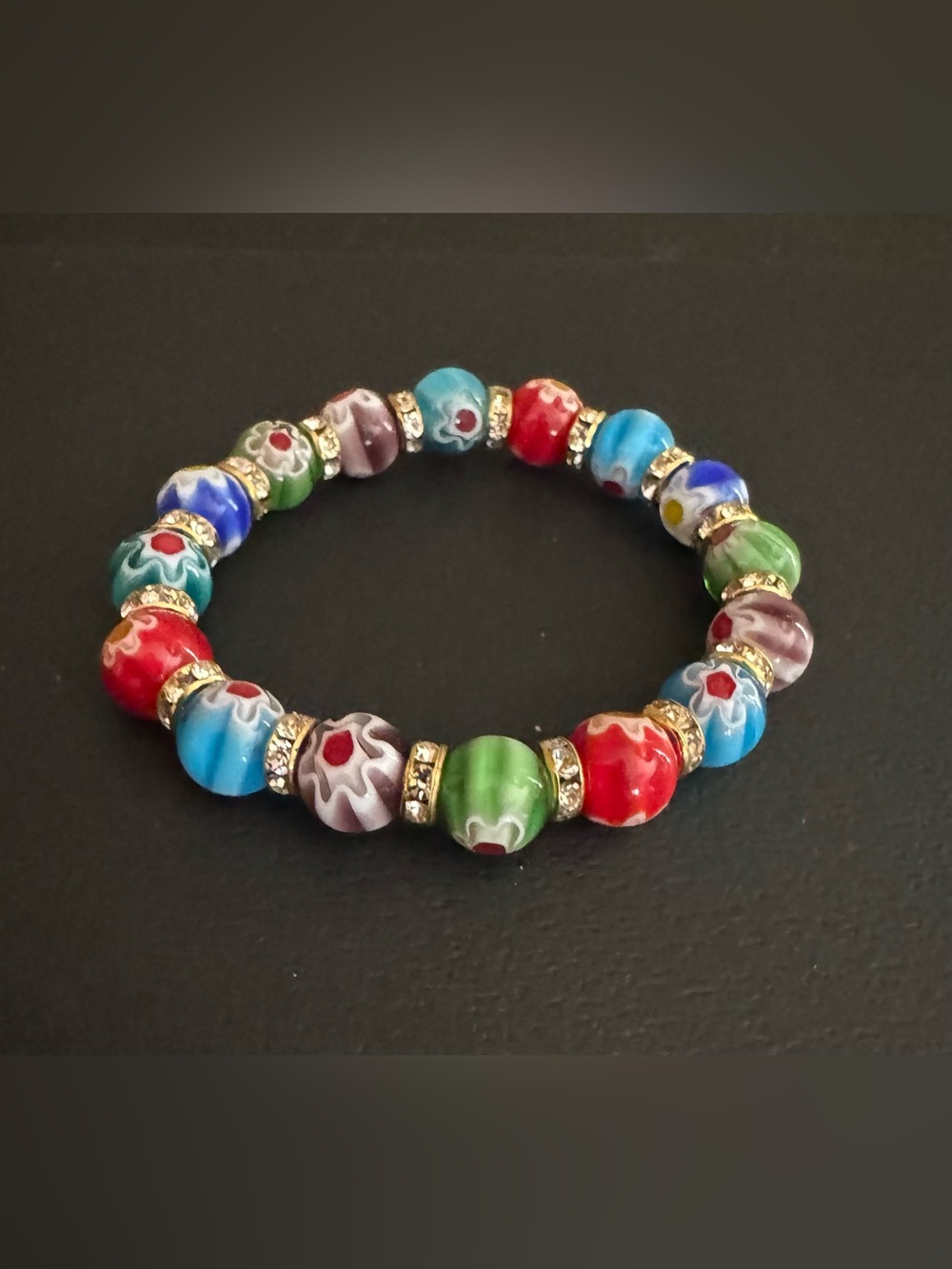Murano Glass Stretchy Bracelet NWOT